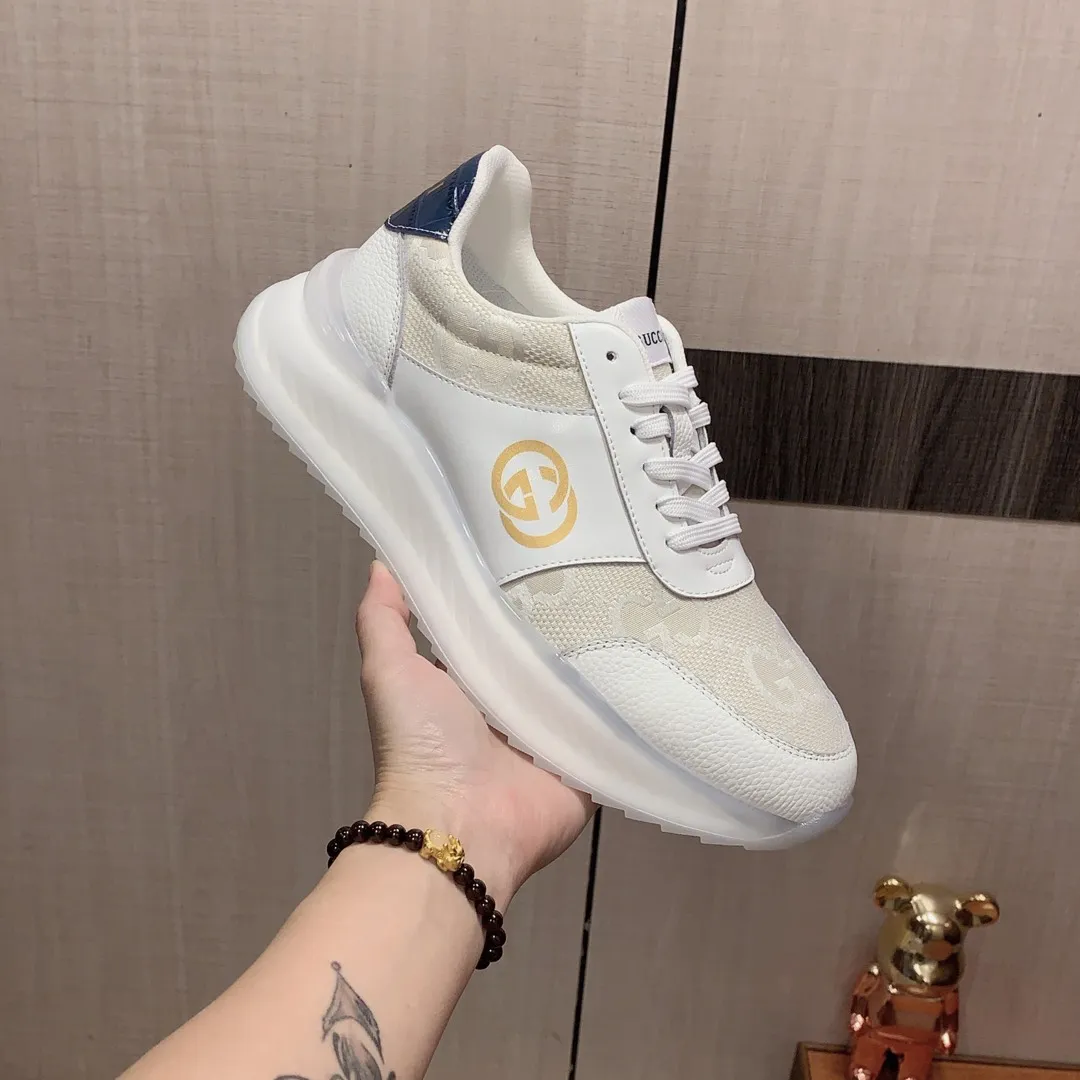 Men's men's shoes💰460💰💰🎩🎩[Lightning][Lightning] "Gucci*" The latest and most popular casual sports shoes, top brand [seduce] luxury~purchase, top~quality. [Strong] The upper is made of imported breathable cowhide with material ➕ breathable sheepskin feet (•) and fine workmanship. The original stylish and stylish soft rubber wear-resistant and non-slip outsole is light and comfortable on the feet. The real thing looks better when taken in real life. 413: code: 38-44, can be customized 45